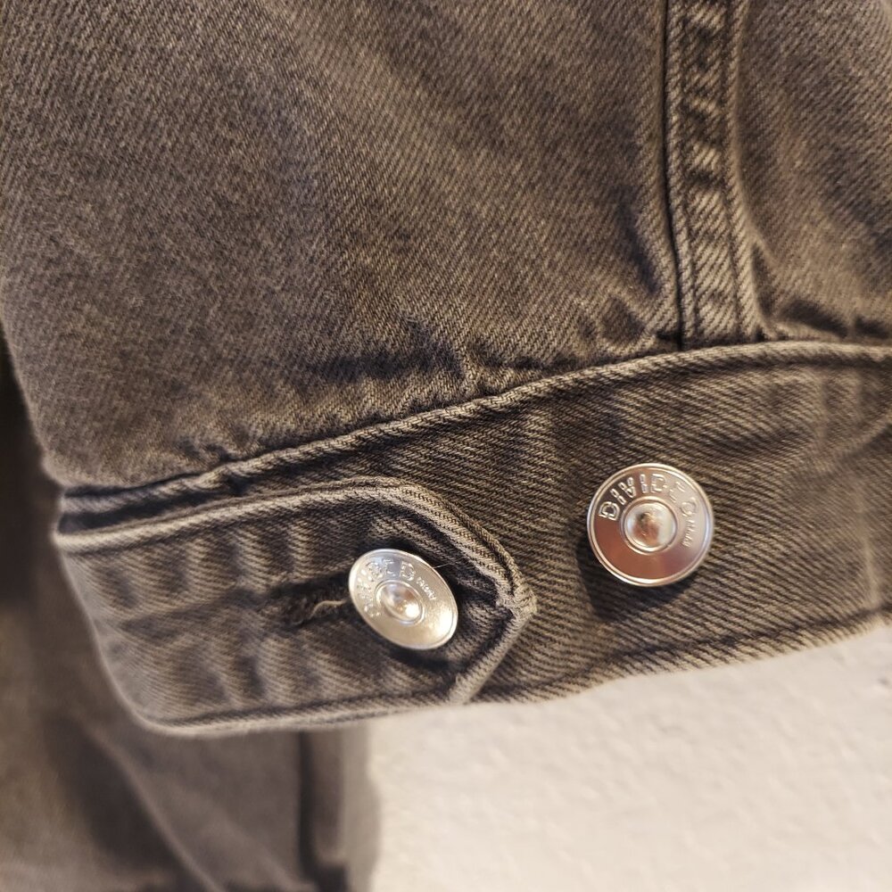 H&M Divided Grey Wash Denim Jacket 100% Cotton Size 6 - Picture 6 of 11